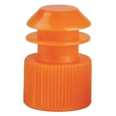 Mckesson Tube Closure Polyethylene Flanged Plug Cap, Orange, 16mm, NS, 10000PK 177-116152N